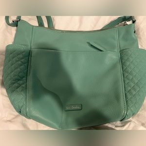 Vera Bradley leather handbag  dark mint green